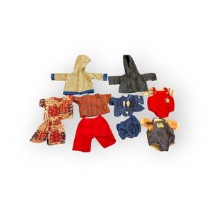 Huge Lot of Vintage Doll Clothes 3 Sets Cabbage Patch 2 Sets Unmarked 2 Jac kets